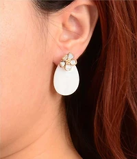 Southern Living x Barse Mother-Of-Pearl Timeless Blooms Drop Earrings