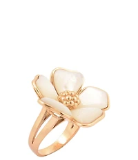 Southern Living x Barse Mother-Of-Pearl Timeless Blooms Statement Ring
