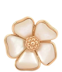 Southern Living x Barse Mother-Of-Pearl Timeless Blooms Statement Ring