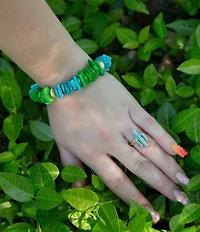 Southern Living x Barse Saguaro Cactus Turquoise Statement Ring