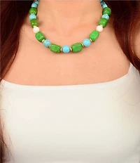 Southern Living x Barse Seaside Market Golden And Genuine Market Collar Necklace
