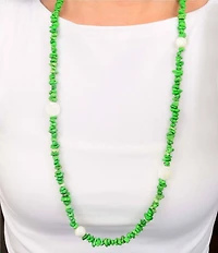 Southern Living x Barse Seaside Market Golden Genuine Stone Long Strand Necklace