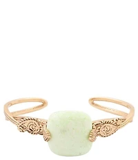 Southern Living x Barse Solara Citron Magnesite Cuff Bracelet