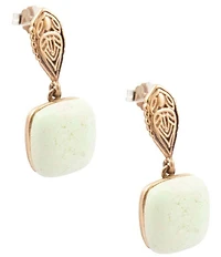 Southern Living x Barse Solara Citron Magnesite Drop Earrings