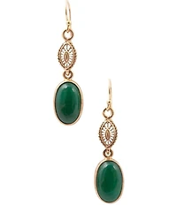 Southern Living x Barse Verona Golden Green Onyx Drop Earrings