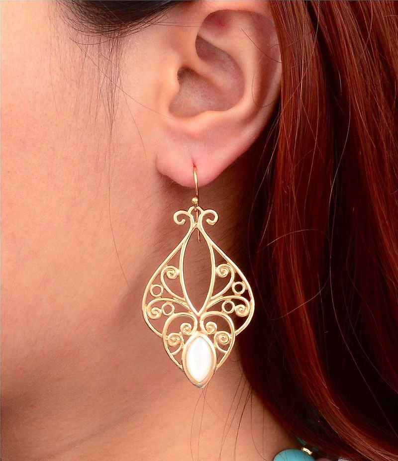 Southern Living x Barse Victorian Garden Statement Drop Earrings