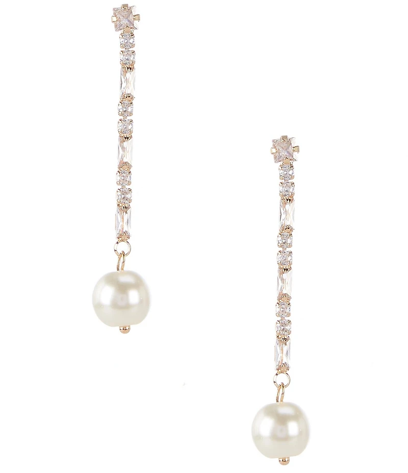 Southern Living x Borrowed & Blue Baguette Linear Earrings