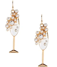 Southern Living x Borrowed & Blue Champagne Glass Drop Earrings