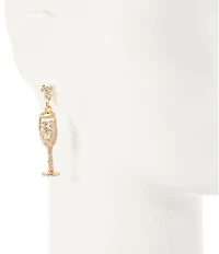 Southern Living x Borrowed & Blue Champagne Glass Linear Earrings