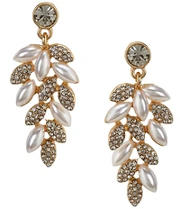 Southern Living x Borrowed & Blue Cluster Pearl and Stones Drop Earrings