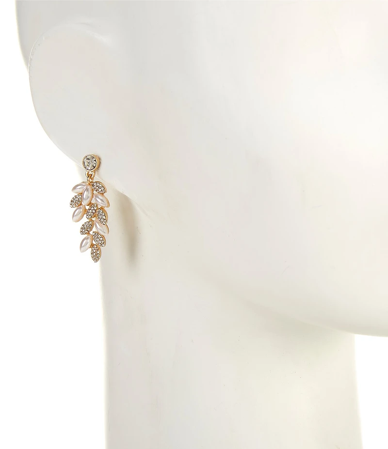 Southern Living x Borrowed & Blue Cluster Pearl and Stones Drop Earrings