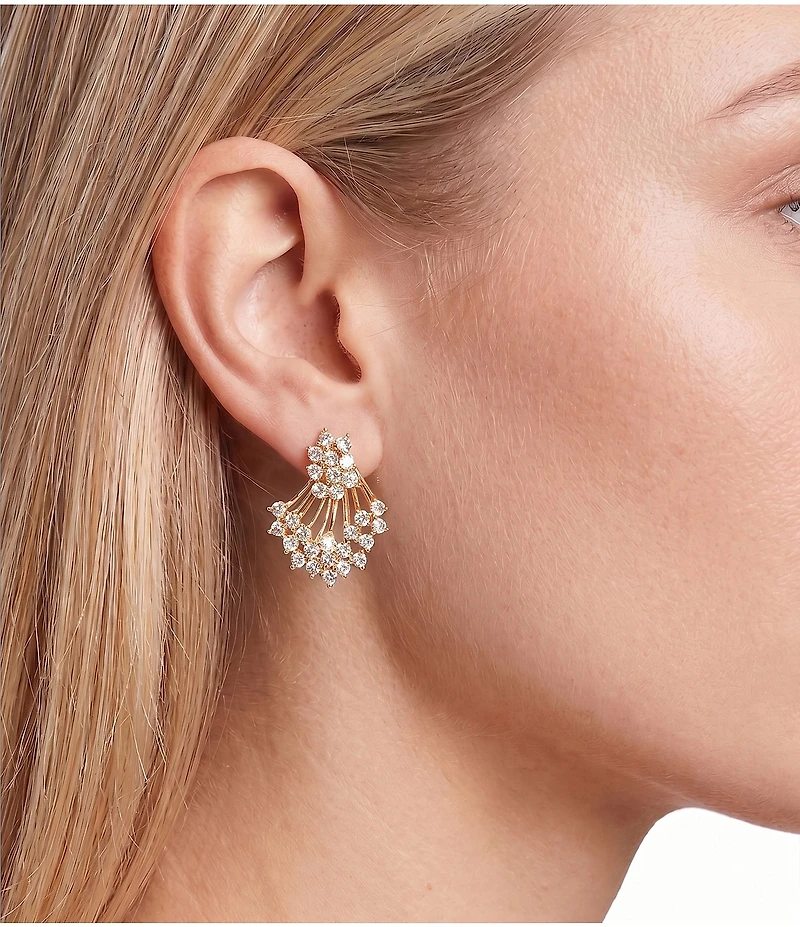 Southern Living x Borrowed & Blue Crystal Cluster Front Back Earrings
