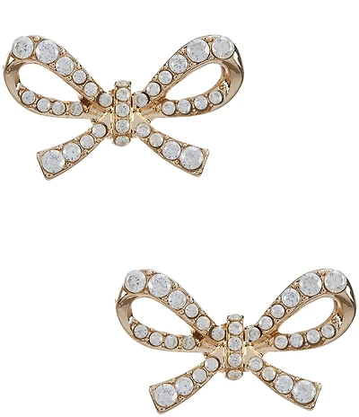 Southern Living x Borrowed & Blue Crystal CZ Pave Bow Stud Earrings