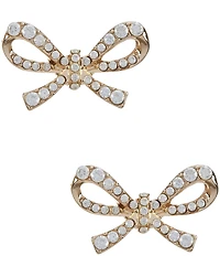 Southern Living x Borrowed & Blue Crystal CZ Pave Bow Stud Earrings
