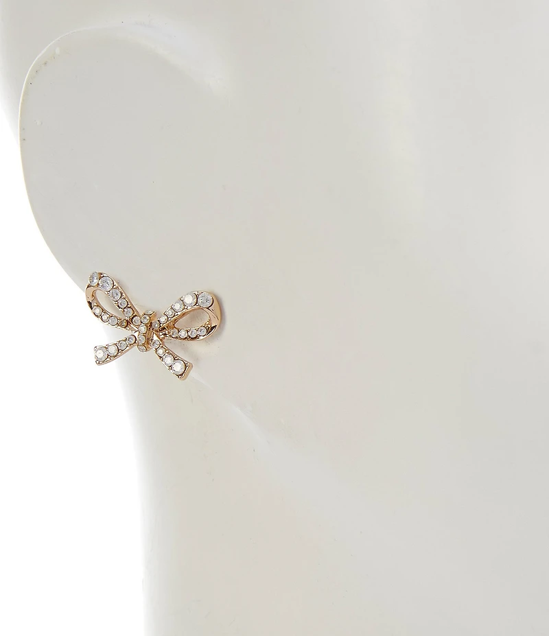 Southern Living x Borrowed & Blue Crystal CZ Pave Bow Stud Earrings