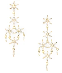 Southern Living x Borrowed & Blue Crystal Flower Cascade Chandelier Earrings