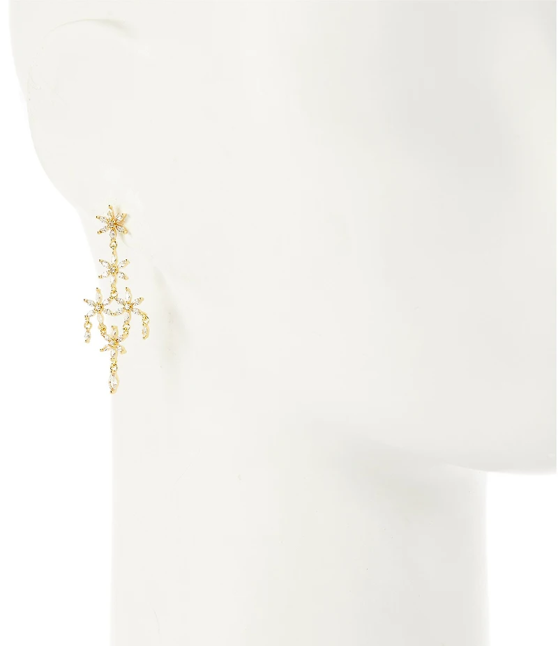 Southern Living x Borrowed & Blue Crystal Flower Cascade Chandelier Earrings