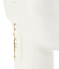 Southern Living x Borrowed & Blue Crystal Flower Linear Earrings