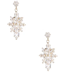 Southern Living x Borrowed & Blue Cubic Zirconia Flower Drop Earrings