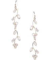 Southern Living x Borrowed & Blue Cubic Zirconia Vine Linear Earrings