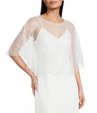 Southern Living x Borrowed & Blue Embellished Poncho Cape