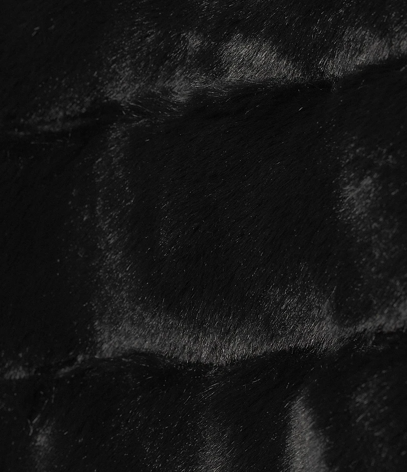 Southern Living x Borrowed & Blue Faux Fur Satin Tie Front Shawl