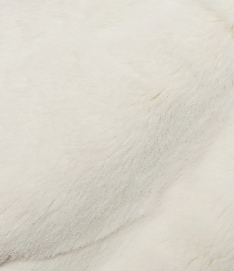 Southern Living x Borrowed & Blue Faux Fur Tie Front Velvet Bow Shawl