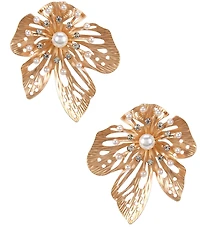 Southern Living x Borrowed & Blue Flower Statement Drop Earrings