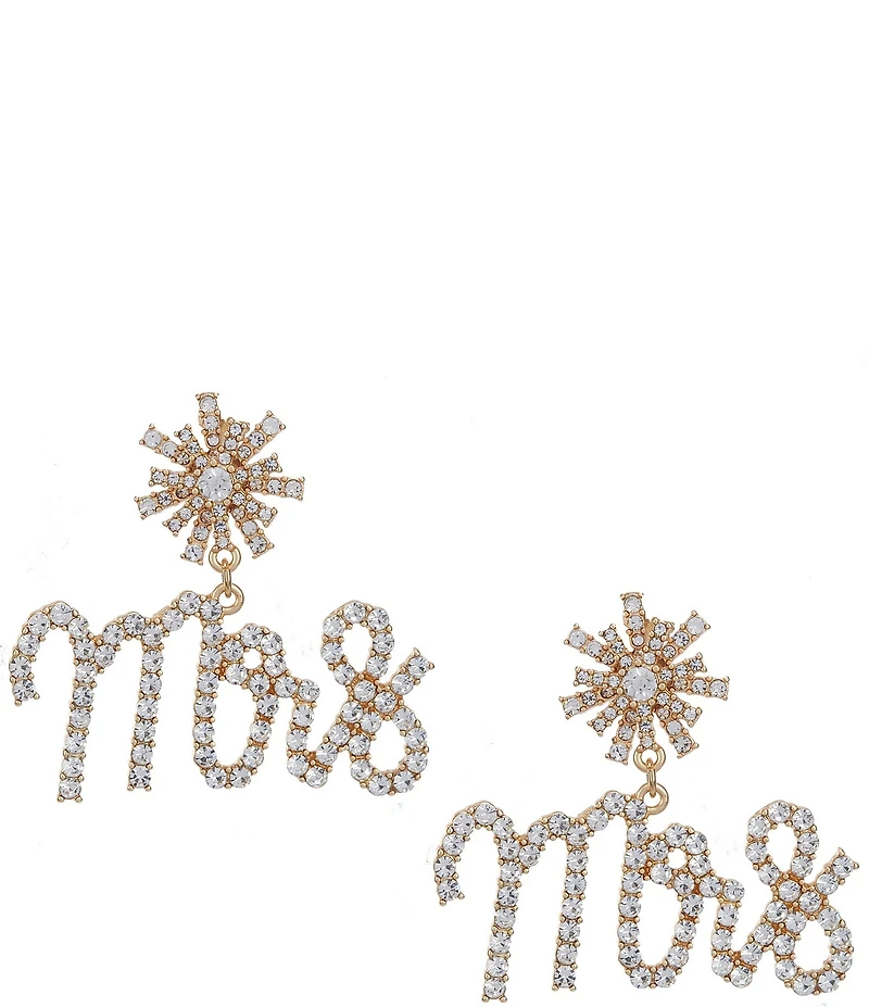 Southern Living x Borrowed & Blue Mrs. Statement Drop Earrings