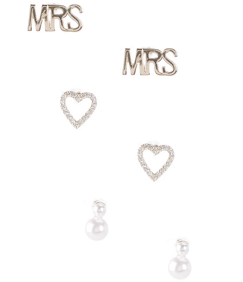 Southern Living x Borrowed & Blue Mrs. Stud Set Mrs. Stud Earring Set
