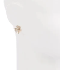 Southern Living x Borrowed & Blue Pave Flower Stud Earrings