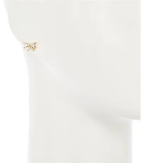 Southern Living x Borrowed & Blue Pearl Crystal Bow Stud Earring Set