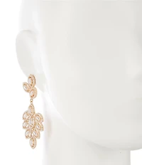 Southern Living x Borrowed & Blue Pearl and Rhinestone Cluster Statement Drop Earrings