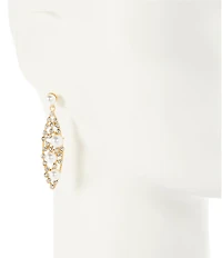 Southern Living x Borrowed & Blue Pearl and Stone Cluster Drop Earrings