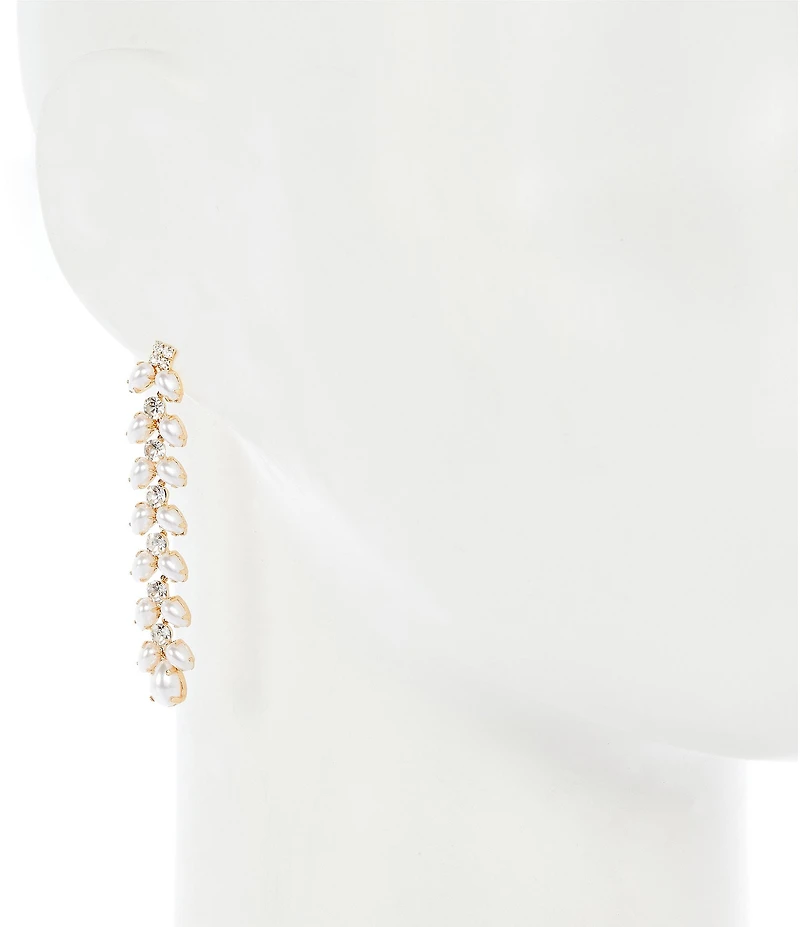 Southern Living x Borrowed & Blue Pearl Cluster Linear Earrings