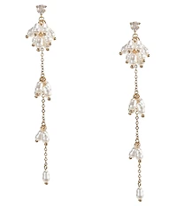 Southern Living x Borrowed & Blue Pearl Cluster Linear Earrings