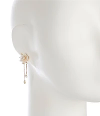 Southern Living x Borrowed & Blue Pearl with Flower Chandelier Earrings