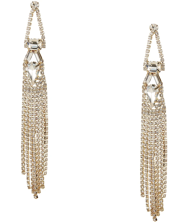Southern Living x Borrowed & Blue Rhinestone Cascade Chandelier Earrings