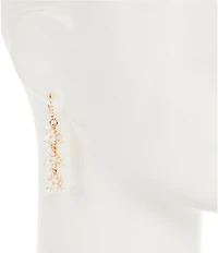Southern Living x Borrowed & Blue Rose Pearl Ball Linear Earrings