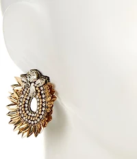 Southern Living x Borrowed & Blue Sequin Burst Drop Statement Earrings