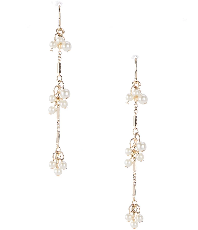 Southern Living x Borrowed & Blue Shaky Pearls Linear Earrings