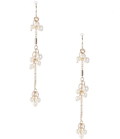 Southern Living x Borrowed & Blue Shaky Pearls Linear Earrings