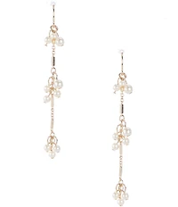 Southern Living x Borrowed & Blue Shaky Pearls Linear Earrings