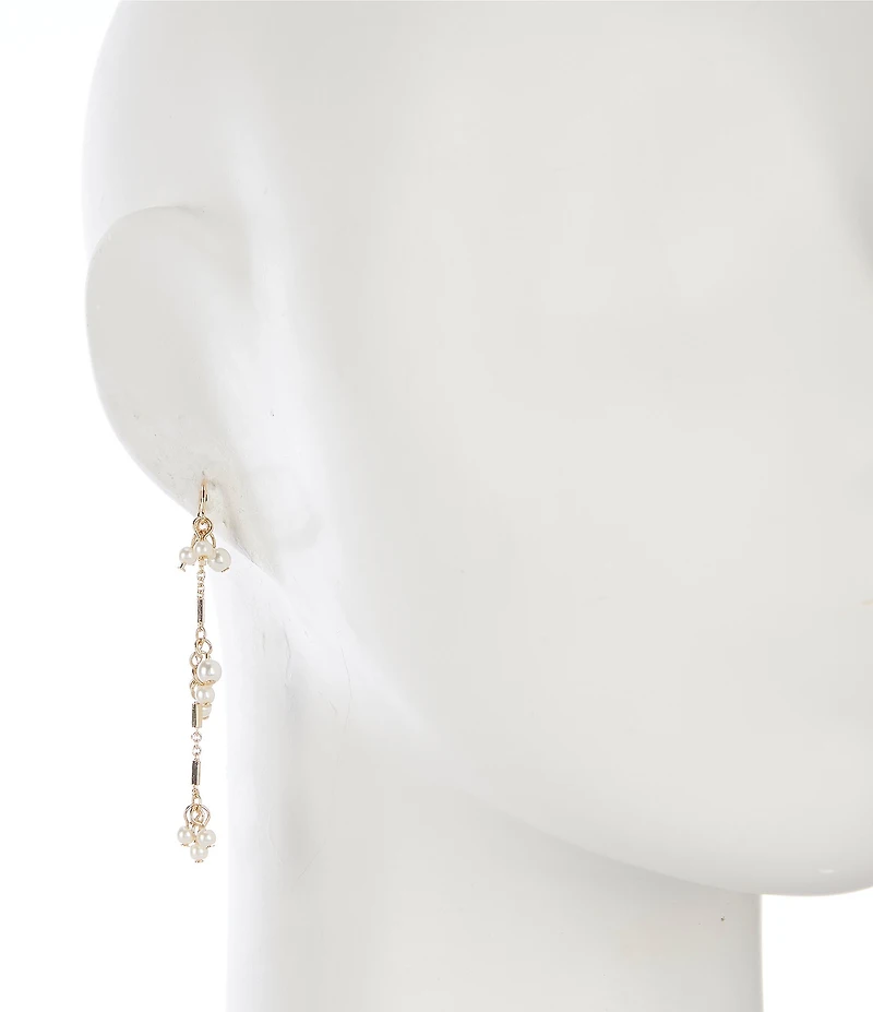 Southern Living x Borrowed & Blue Shaky Pearls Linear Earrings