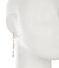 Southern Living x Borrowed & Blue Shaky Pearls Linear Earrings