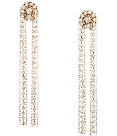 Southern Living x Borrowed & Blue Stone and Chain Linear Earrings