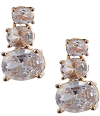 Southern Living x Borrowed & Blue Three Drop Cubic Zirconia Stone Drop Earrings