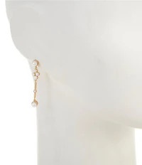 Southern Living x Borrowed & Blue Bar Drop Earrings With Pearl Clusters