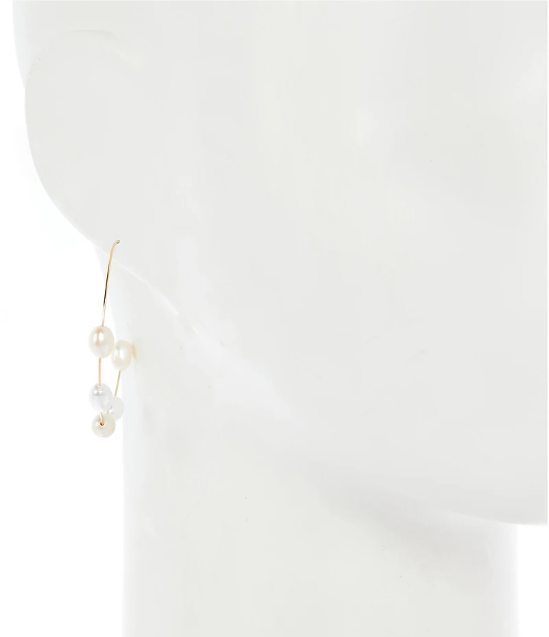 Southern Living x Borrowed Freshwater Pearl Hoop Earrings