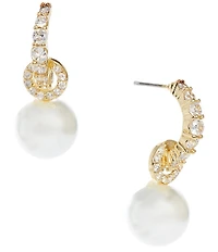 Southern Living x Borrowed Pave Pearl Drop Earrings